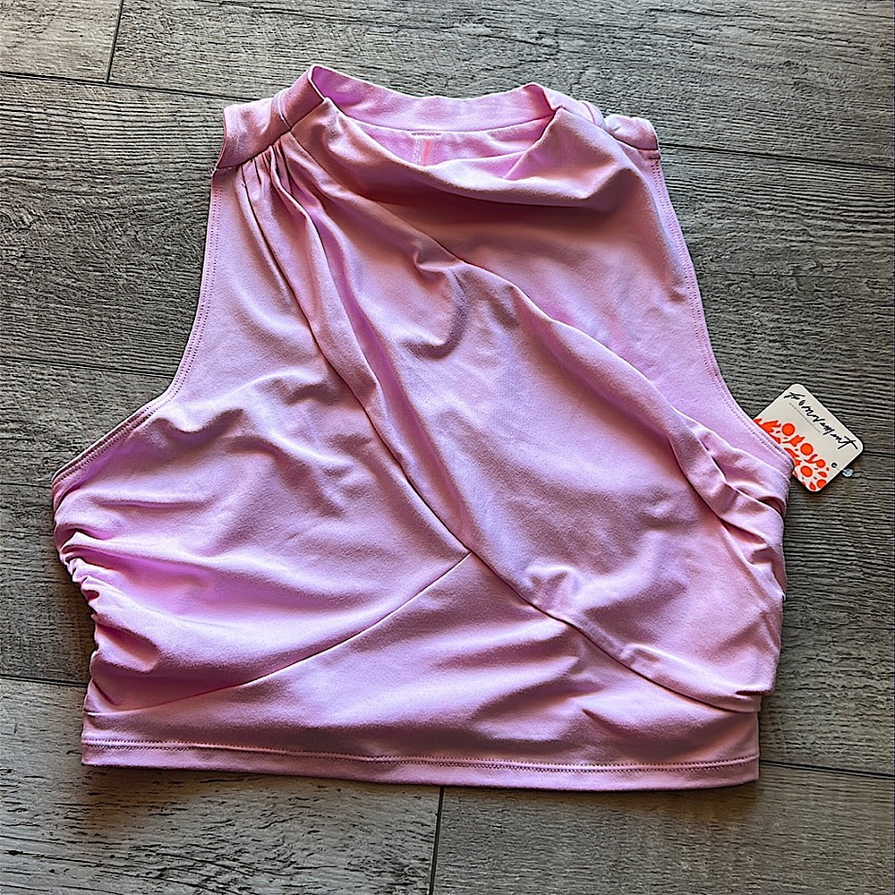 FP Movement by Free People Lilac Twist-Front Sports Bra NWT